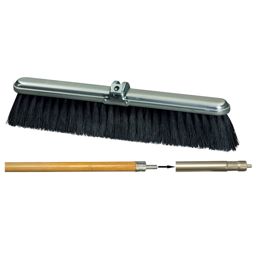 GORDON BRUSH 335210 10 inch Deck Scrub Brush with White Stiff
